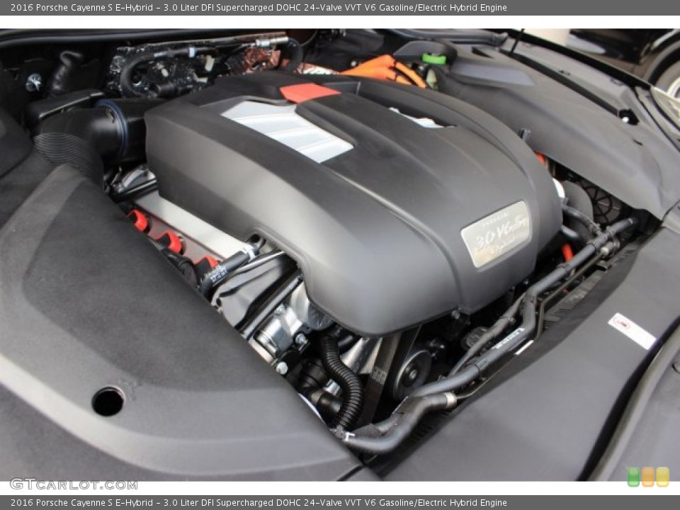 3.0 Liter DFI Supercharged DOHC 24-Valve VVT V6 Gasoline/Electric Hybrid Engine for the 2016 Porsche Cayenne #108509087