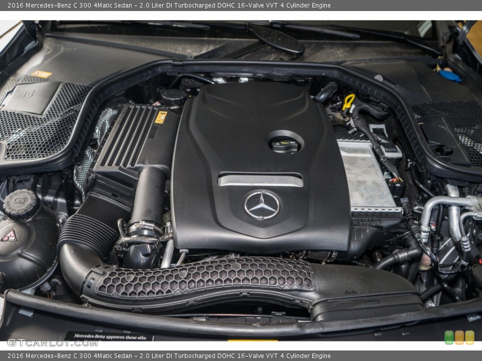 2.0 Liter DI Turbocharged DOHC 16-Valve VVT 4 Cylinder 2016 Mercedes-Benz C Engine
