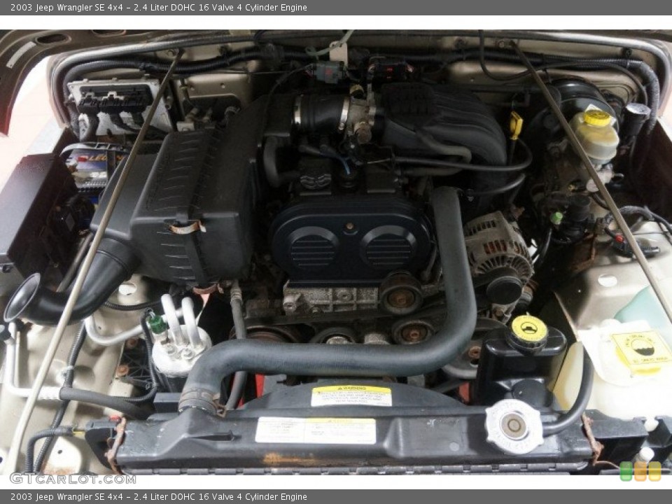 2.4 Liter DOHC 16 Valve 4 Cylinder Engine for the 2003 Jeep Wrangler #108776365