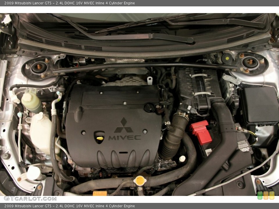 2.4L DOHC 16V MIVEC Inline 4 Cylinder 2009 Mitsubishi Lancer Engine