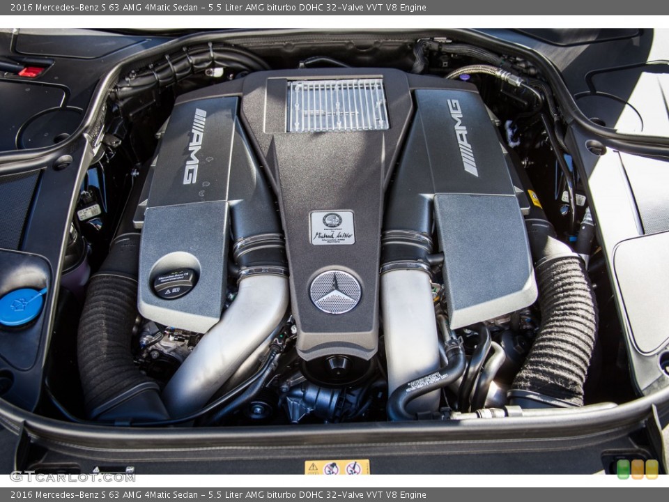 5.5 Liter AMG biturbo DOHC 32-Valve VVT V8 Engine for the 2016 Mercedes-Benz S #108779604