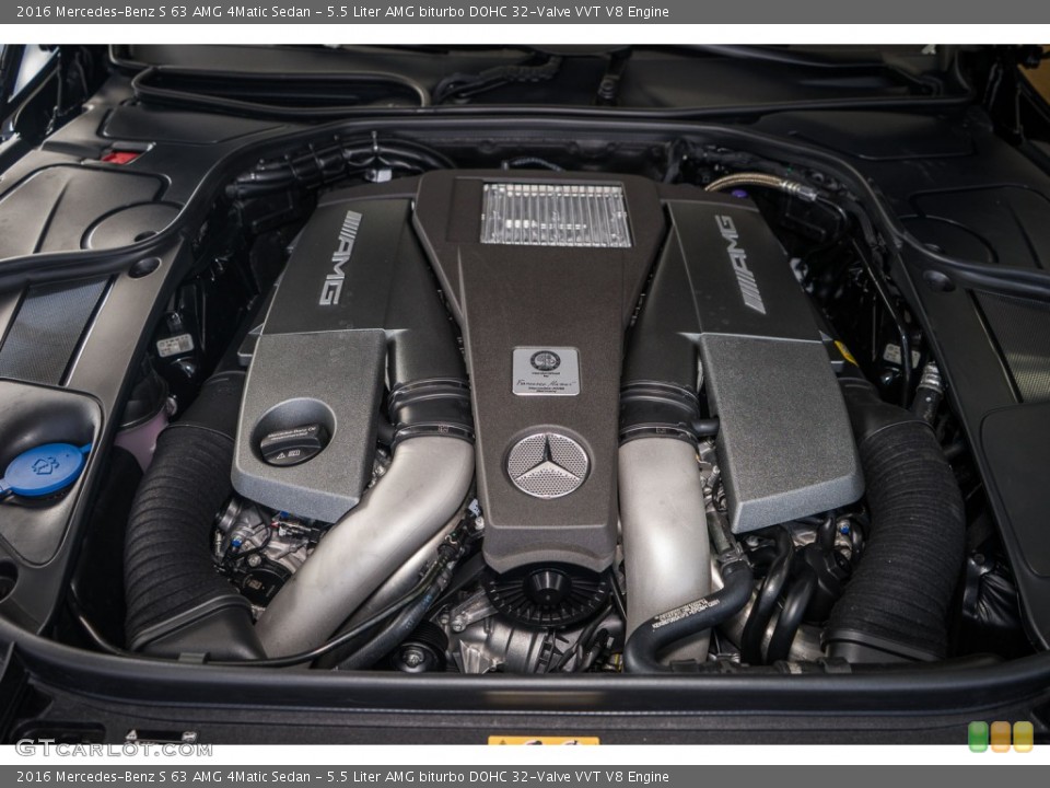5.5 Liter AMG biturbo DOHC 32-Valve VVT V8 Engine for the 2016 Mercedes-Benz S #108799560