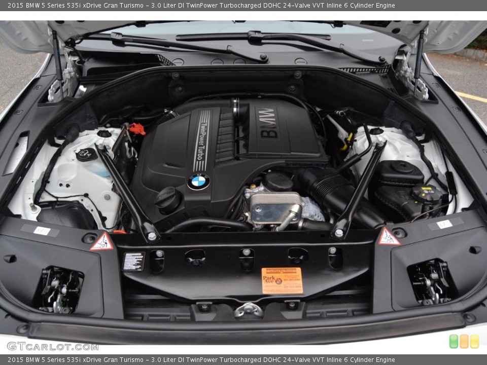 3.0 Liter DI TwinPower Turbocharged DOHC 24-Valve VVT Inline 6 Cylinder 2015 BMW 5 Series Engine