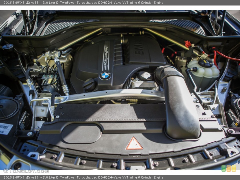 3.0 Liter DI TwinPower Turbocharged DOHC 24-Valve VVT Inline 6 Cylinder 2016 BMW X5 Engine