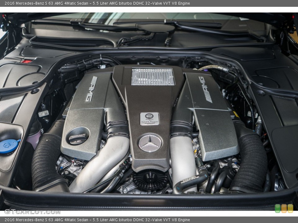 5.5 Liter AMG biturbo DOHC 32-Valve VVT V8 Engine for the 2016 Mercedes-Benz S #108907289