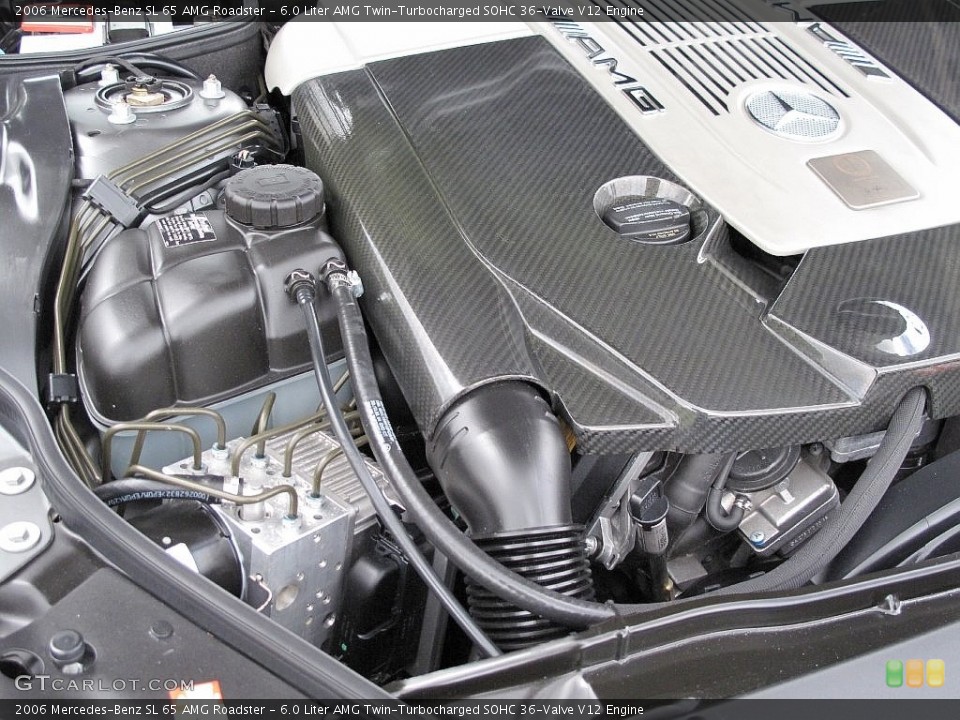6.0 Liter AMG Twin-Turbocharged SOHC 36-Valve V12 Engine for the 2006 Mercedes-Benz SL #108947485
