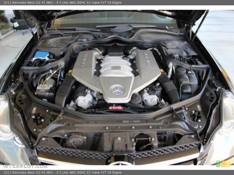 6.3 Liter AMG DOHC 32-Valve VVT V8 2011 Mercedes-Benz CLS Engine