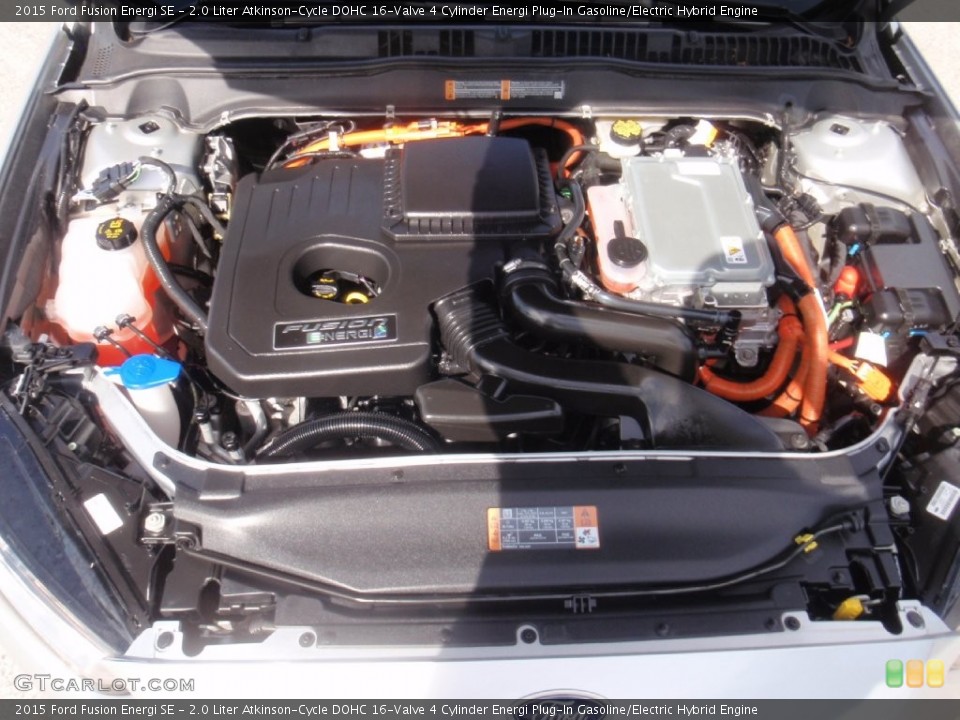 2.0 Liter Atkinson-Cycle DOHC 16-Valve 4 Cylinder Energi Plug-In Gasoline/Electric Hybrid Engine for the 2015 Ford Fusion #108984974