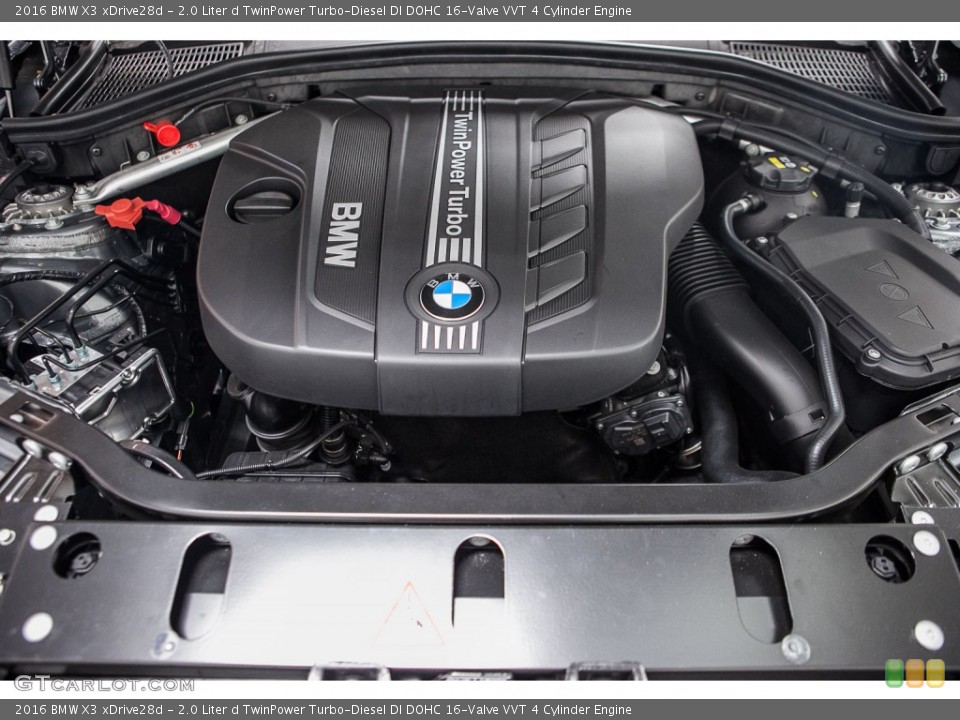 2.0 Liter d TwinPower Turbo-Diesel DI DOHC 16-Valve VVT 4 Cylinder 2016 BMW X3 Engine