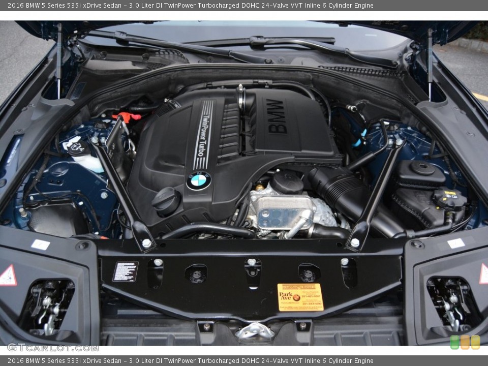 3.0 Liter DI TwinPower Turbocharged DOHC 24-Valve VVT Inline 6 Cylinder Engine for the 2016 BMW 5 Series #109255365