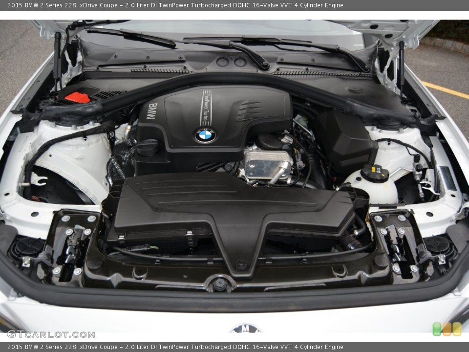 2.0 Liter DI TwinPower Turbocharged DOHC 16-Valve VVT 4 Cylinder 2015 BMW 2 Series Engine