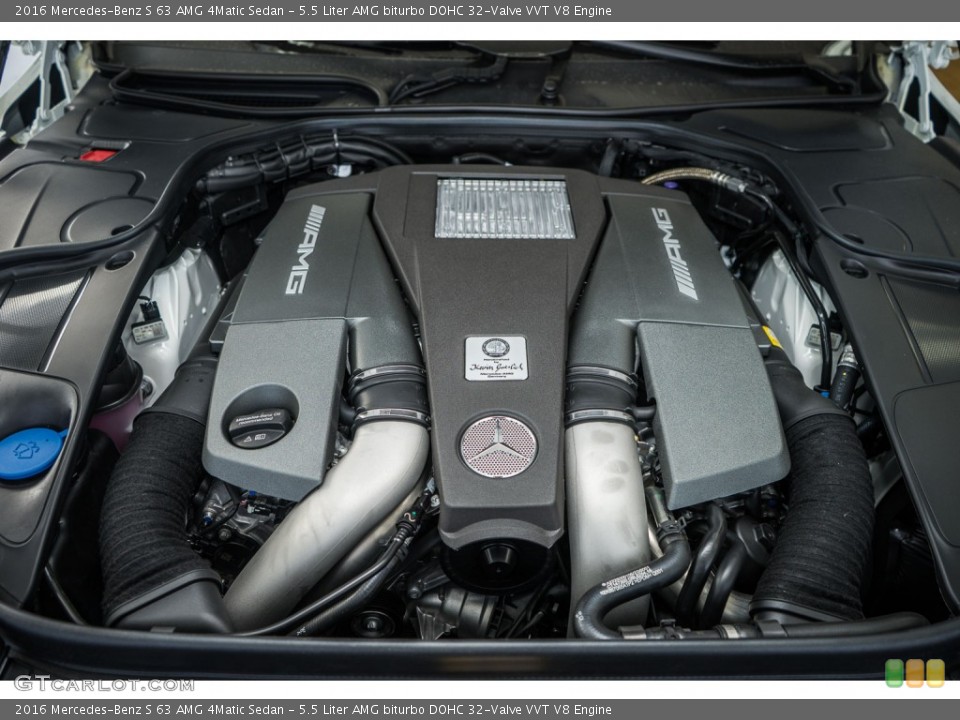 5.5 Liter AMG biturbo DOHC 32-Valve VVT V8 Engine for the 2016 Mercedes-Benz S #109290397