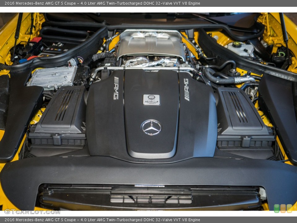 4.0 Liter AMG Twin-Turbocharged DOHC 32-Valve VVT V8 Engine for the 2016 Mercedes-Benz AMG GT S #109290817