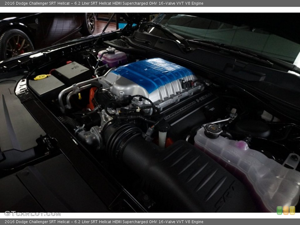 6.2 Liter SRT Hellcat HEMI Supercharged OHV 16-Valve VVT V8 Engine for the 2016 Dodge Challenger #109338572