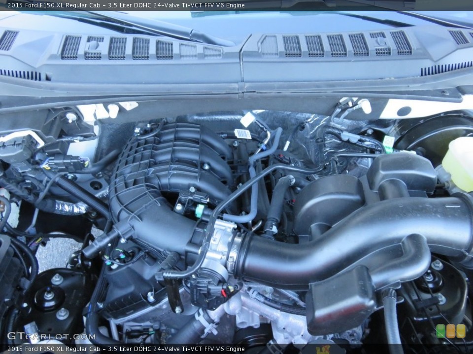 3.5 Liter DOHC 24-Valve Ti-VCT FFV V6 2015 Ford F150 Engine