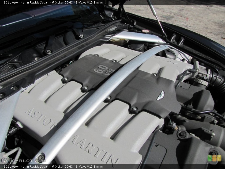 6.0 Liter DOHC 48-Valve V12 2011 Aston Martin Rapide Engine