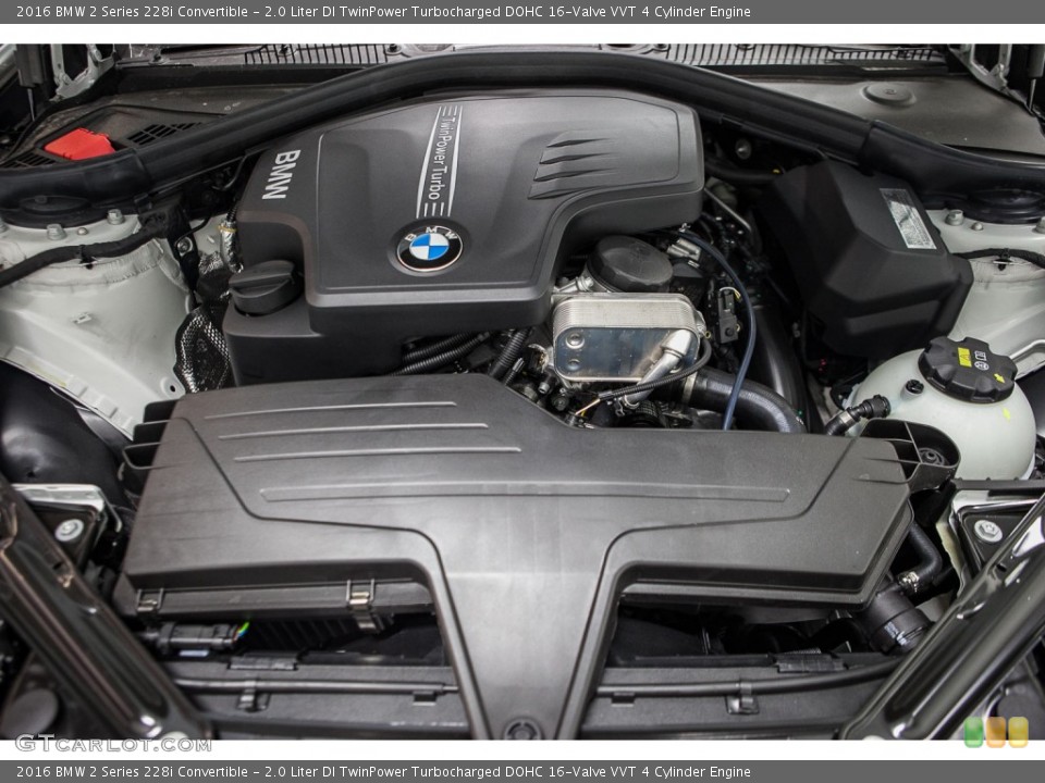 2.0 Liter DI TwinPower Turbocharged DOHC 16-Valve VVT 4 Cylinder 2016 BMW 2 Series Engine