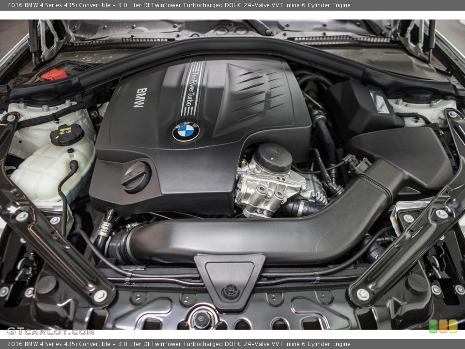 3.0 Liter DI TwinPower Turbocharged DOHC 24-Valve VVT Inline 6 Cylinder 2016 BMW 4 Series Engine