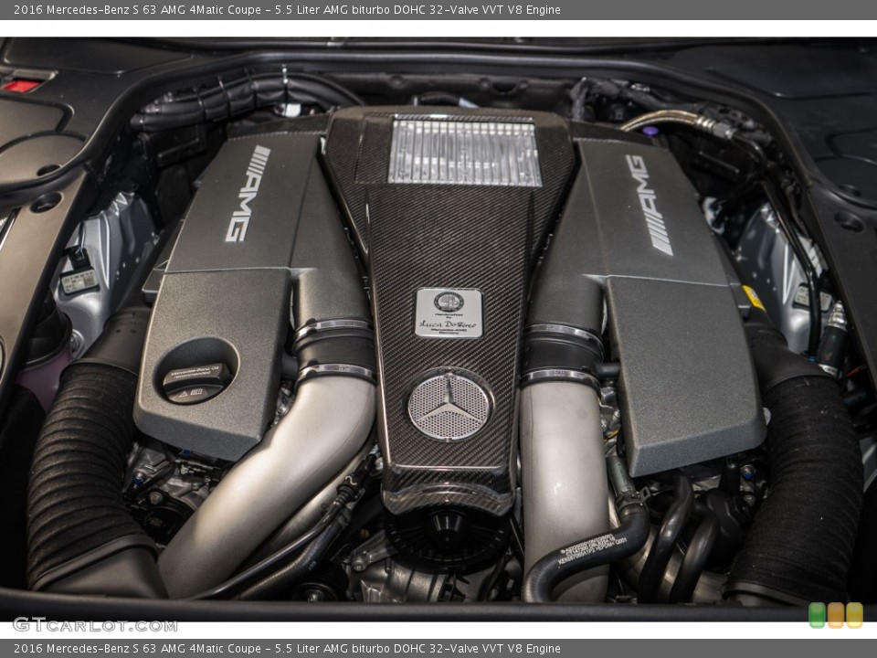 5.5 Liter AMG biturbo DOHC 32-Valve VVT V8 Engine for the 2016 Mercedes-Benz S #109464561
