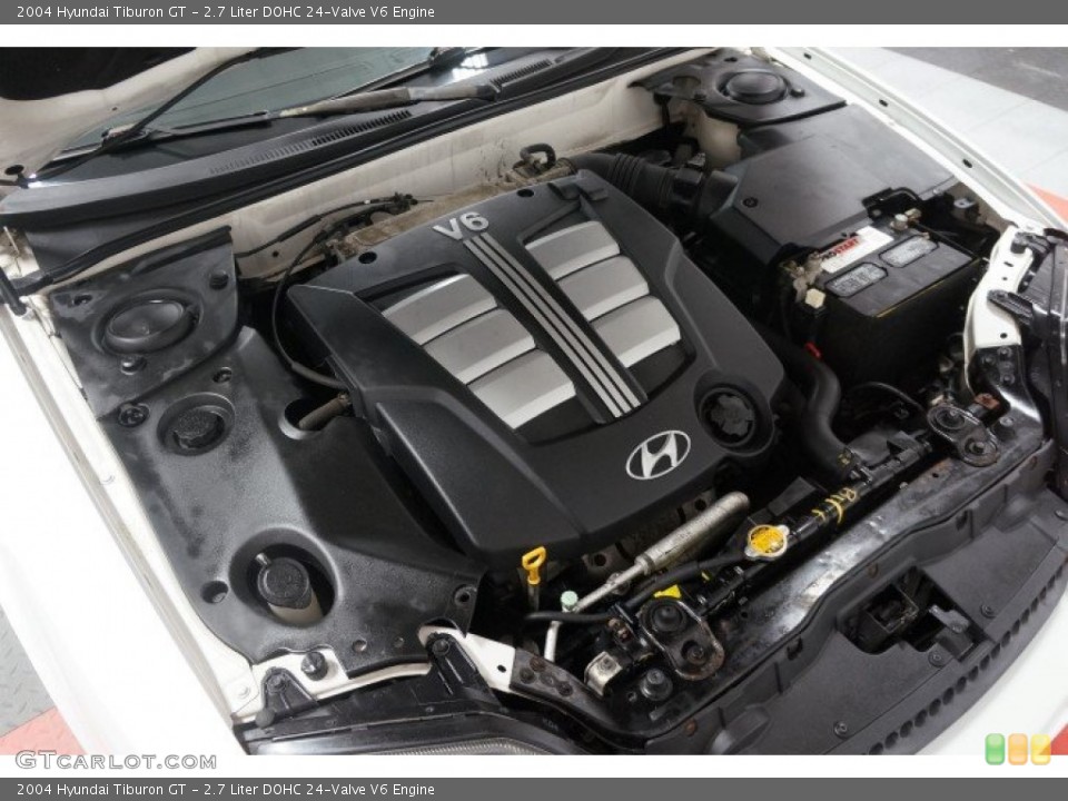 2.7 Liter DOHC 24-Valve V6 2004 Hyundai Tiburon Engine