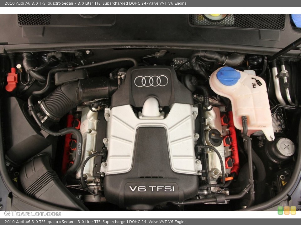 3.0 Liter TFSI Supercharged DOHC 24-Valve VVT V6 2010 Audi A6 Engine