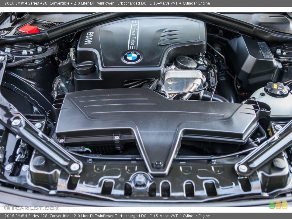 2.0 Liter DI TwinPower Turbocharged DOHC 16-Valve VVT 4 Cylinder 2016 BMW 4 Series Engine