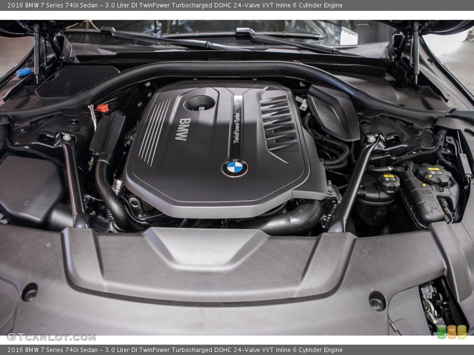 3.0 Liter DI TwinPower Turbocharged DOHC 24-Valve VVT Inline 6 Cylinder 2016 BMW 7 Series Engine