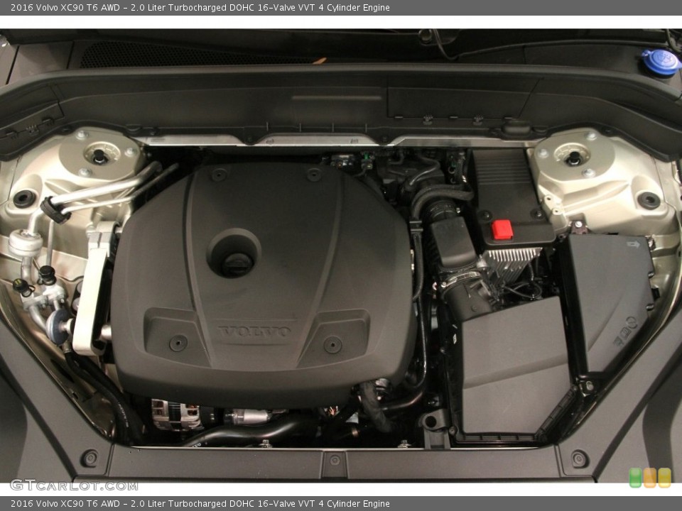 2.0 Liter Turbocharged DOHC 16-Valve VVT 4 Cylinder 2016 Volvo XC90 Engine