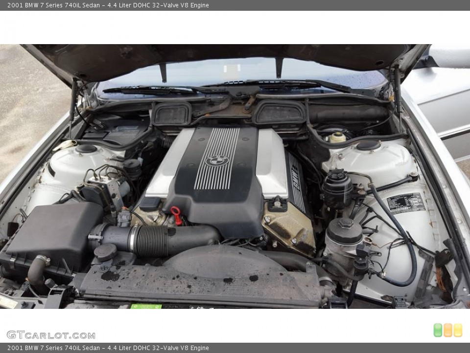 4.4 Liter DOHC 32-Valve V8 Engine for the 2001 BMW 7 Series #109659189