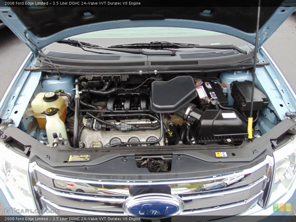 3.5 Liter DOHC 24-Valve VVT Duratec V6 2008 Ford Edge Engine