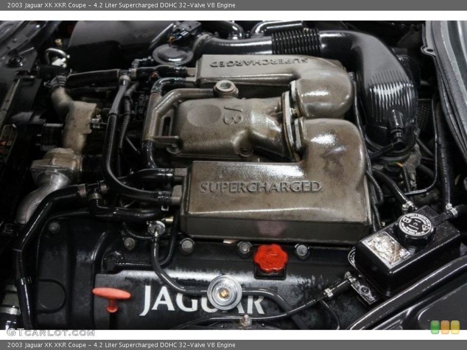 4.2 Liter Supercharged DOHC 32-Valve V8 Engine for the 2003 Jaguar XK #109747624
