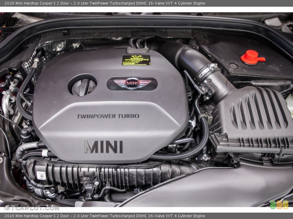 2.0 Liter TwinPower Turbocharged DOHC 16-Valve VVT 4 Cylinder 2016 Mini Hardtop Engine