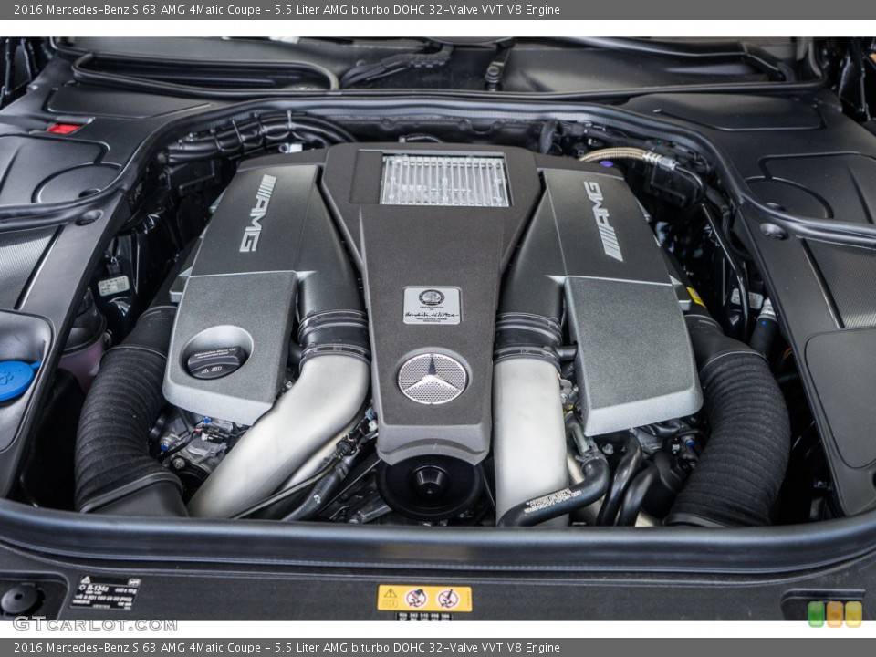 5.5 Liter AMG biturbo DOHC 32-Valve VVT V8 Engine for the 2016 Mercedes-Benz S #110182579