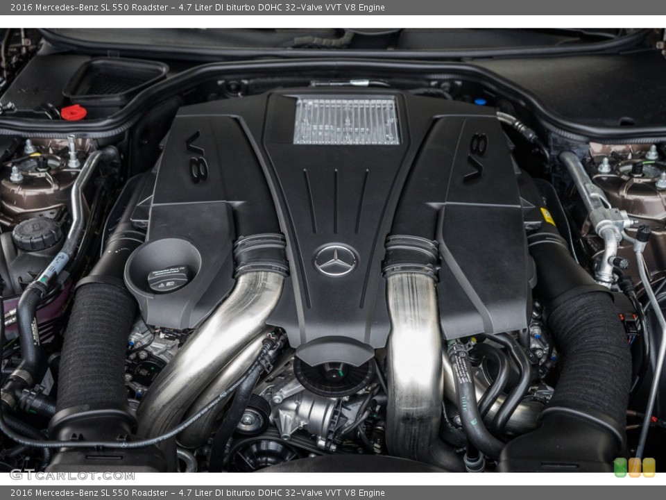 4.7 Liter DI biturbo DOHC 32-Valve VVT V8 Engine for the 2016 Mercedes-Benz SL #110209807