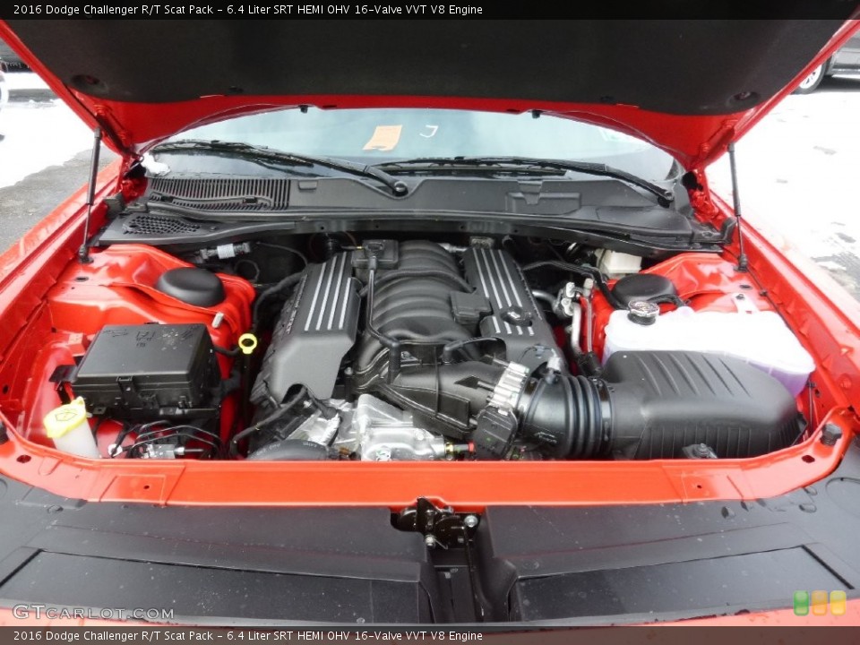 6.4 Liter SRT HEMI OHV 16-Valve VVT V8 Engine for the 2016 Dodge Challenger #110301072