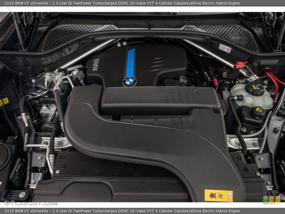 2.0 Liter DI TwinPower Turbocharged DOHC 16-Valve VVT 4 Cylinder Gasoline/eDrive Electric Hybrid 2016 BMW X5 Engine