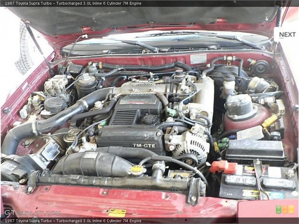 Turbocharged 3.0L Inline 6 Cylinder 7M 1987 Toyota Supra Engine