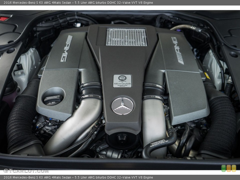 5.5 Liter AMG biturbo DOHC 32-Valve VVT V8 Engine for the 2016 Mercedes-Benz S #110458333