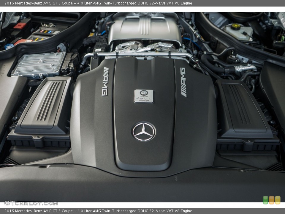 4.0 Liter AMG Twin-Turbocharged DOHC 32-Valve VVT V8 Engine for the 2016 Mercedes-Benz AMG GT S #110683226