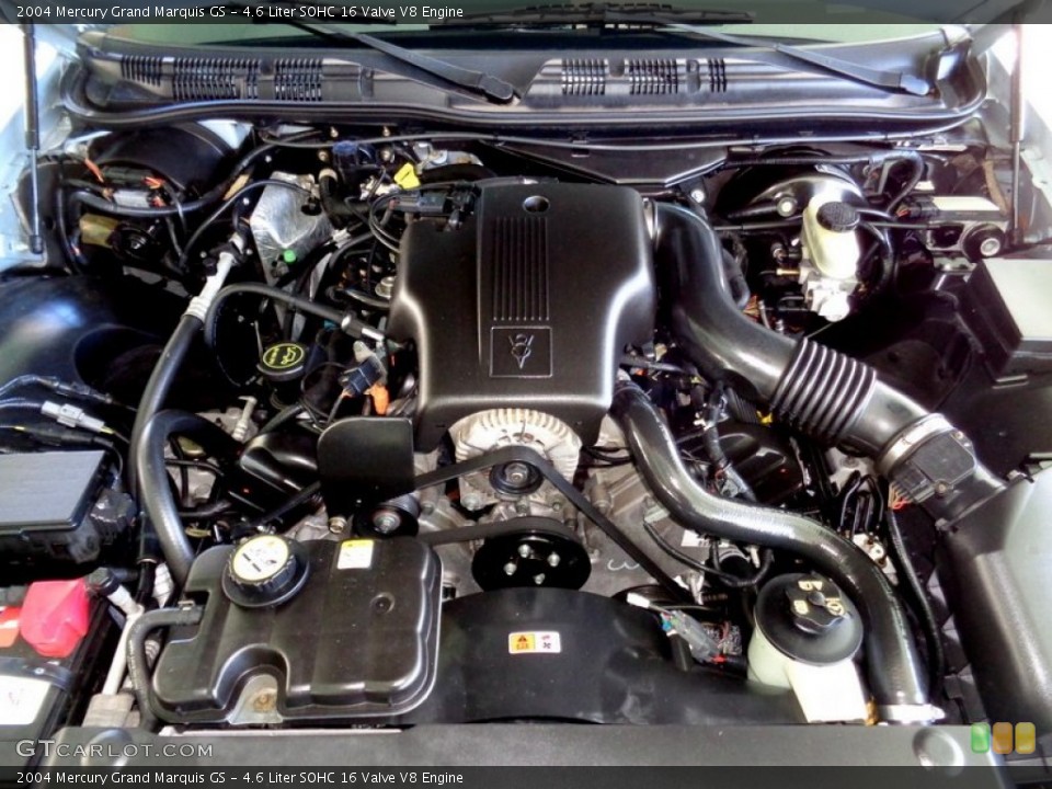 4.6 Liter SOHC 16 Valve V8 2004 Mercury Grand Marquis Engine