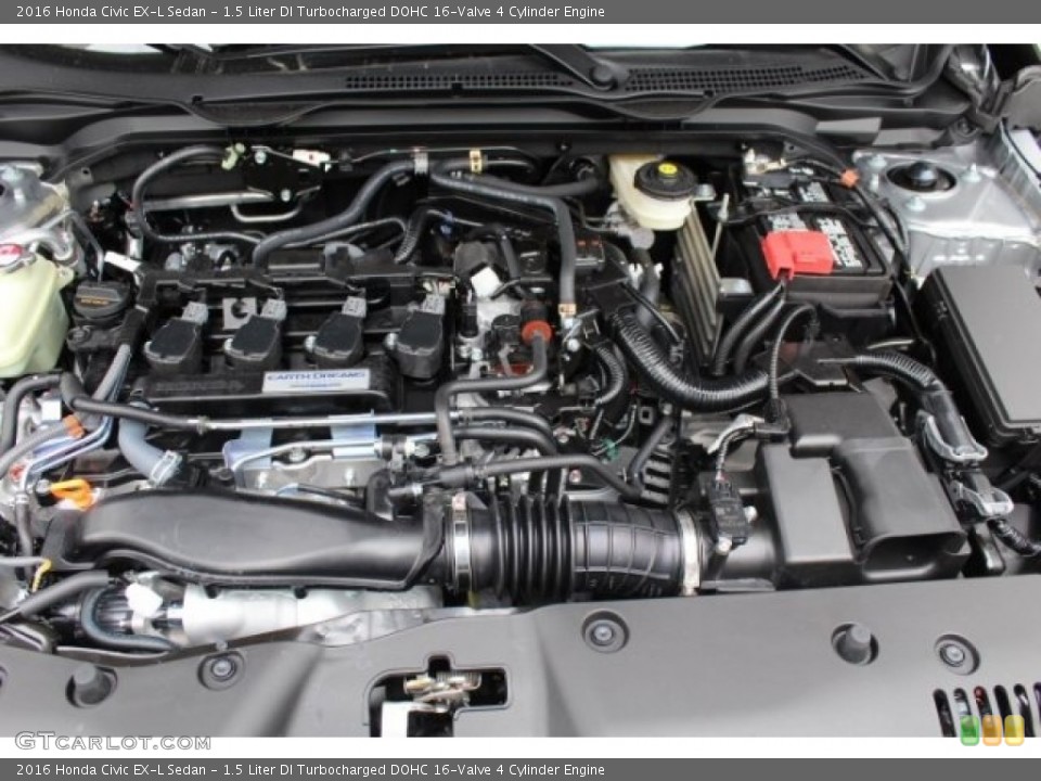 1.5 Liter DI Turbocharged DOHC 16-Valve 4 Cylinder Engine for the 2016 Honda Civic #110821299