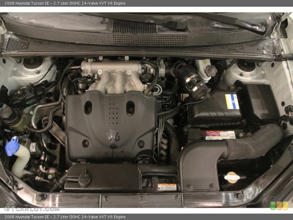 2.7 Liter DOHC 24-Valve VVT V6 Engine for the 2008 Hyundai Tucson #110829396