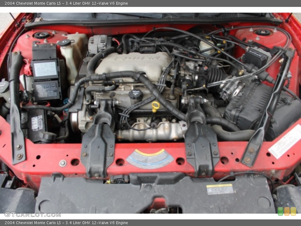 3.4 Liter OHV 12-Valve V6 2004 Chevrolet Monte Carlo Engine