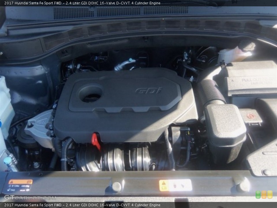 2.4 Liter GDI DOHC 16-Valve D-CVVT 4 Cylinder Engine for the 2017 Hyundai Santa Fe Sport #110854370
