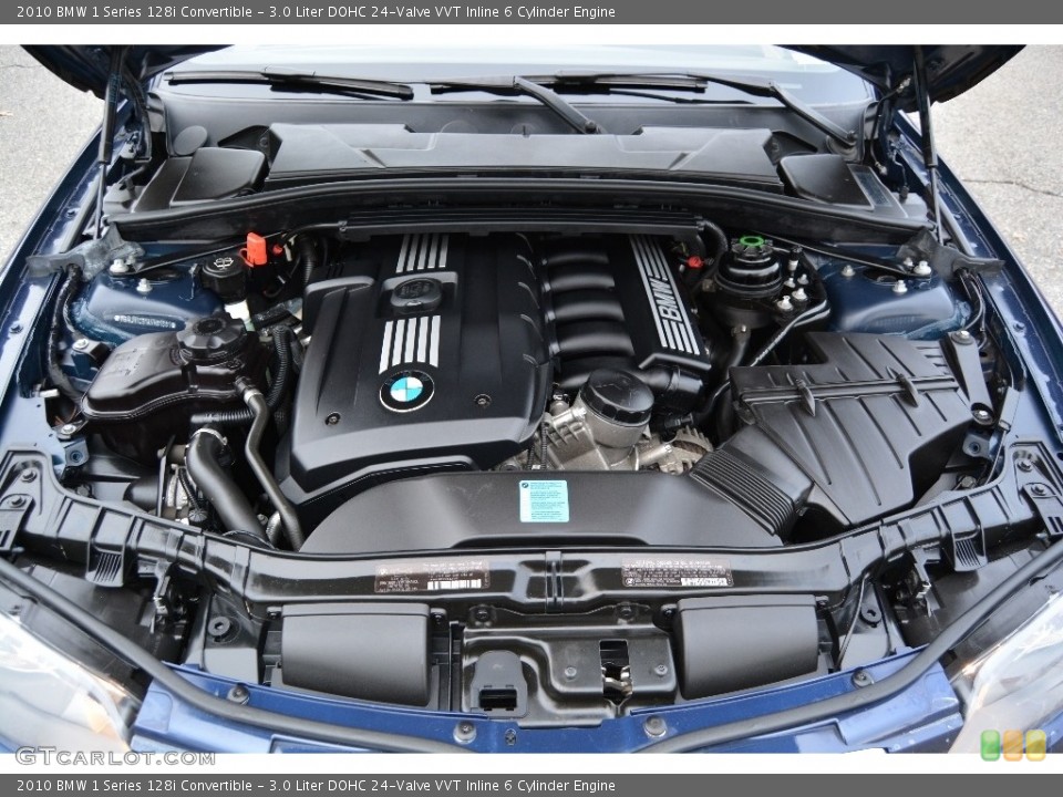 3.0 Liter DOHC 24-Valve VVT Inline 6 Cylinder 2010 BMW 1 Series Engine