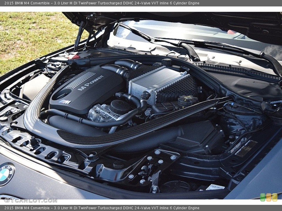 3.0 Liter M DI TwinPower Turbocharged DOHC 24-Valve VVT Inline 6 Cylinder 2015 BMW M4 Engine