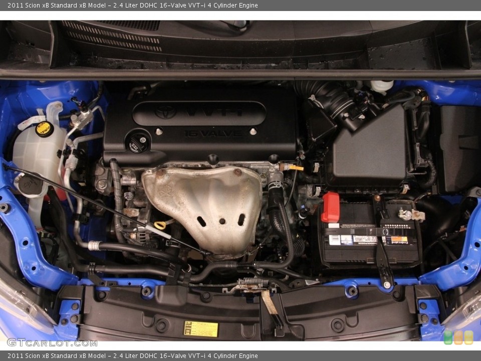 2.4 Liter DOHC 16-Valve VVT-i 4 Cylinder 2011 Scion xB Engine