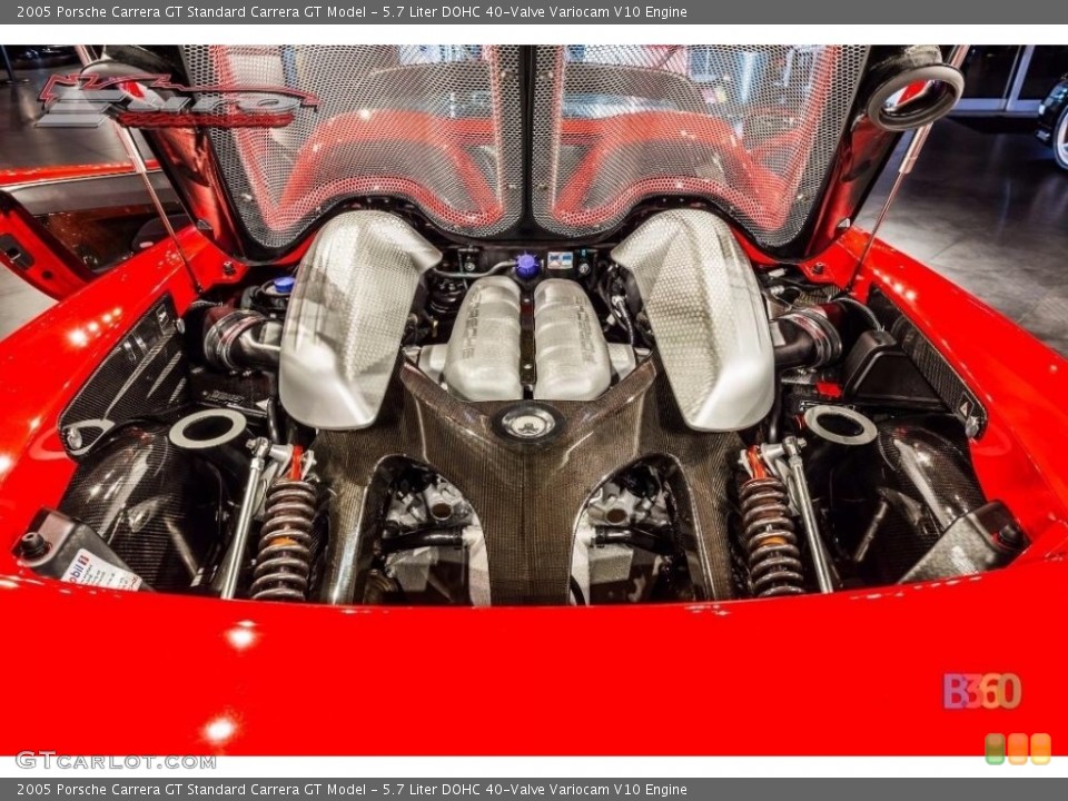 5.7 Liter DOHC 40-Valve Variocam V10 Engine for the 2005 Porsche Carrera GT #111108839