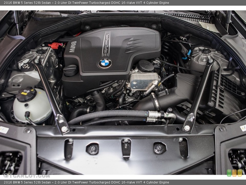 2.0 Liter DI TwinPower Turbocharged DOHC 16-Valve VVT 4 Cylinder 2016 BMW 5 Series Engine