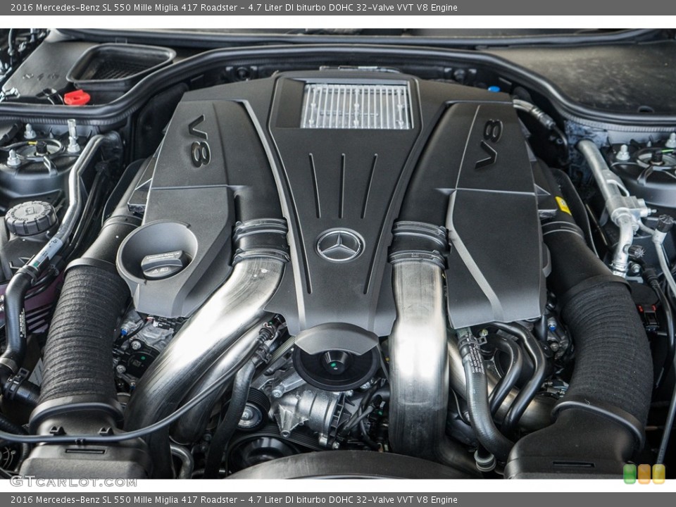 4.7 Liter DI biturbo DOHC 32-Valve VVT V8 Engine for the 2016 Mercedes-Benz SL #111187271